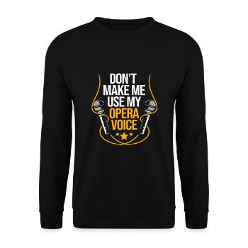 Karaoké - Sweat-shirt Unisexe - noir - Devant - Alina (178cm) & Michal (187cm)