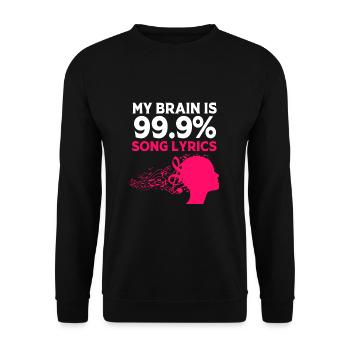 Karaoke - Unisex Sweatshirt - black - Front - Alina (178cm) & Michal (187cm)
