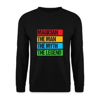 Sorcier - Sweat-shirt Unisexe - noir - Devant - Alina (178cm) & Michal (187cm)
