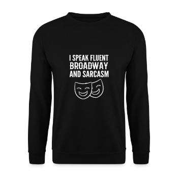 Theater Schauspiel Schauspieler Schauspielerin - Unisex Pullover - Schwarz - Vorne - Alina (178cm) & Michal (187cm)