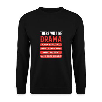 Théâtre - Sweat-shirt Unisexe - noir - Devant - Alina (178cm) & Michal (187cm)