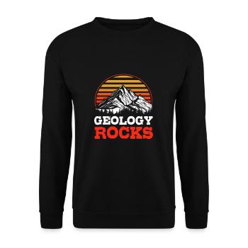 Geologist Geology - Unisex Sweatshirt - black - Front - Alina (178cm) & Michal (187cm)
