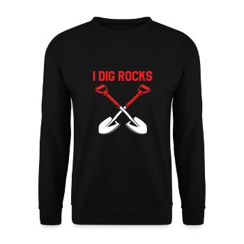 Geologist - Unisex Sweatshirt - black - Front - Alina (178cm) & Michal (187cm)