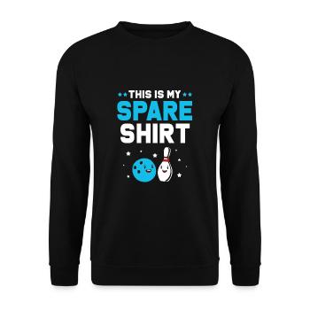 Bowling Bowler Bowling Skittles Bowling Ball - Unisex Sweatshirt - black - Front - Alina (178cm) & Michal (187cm)