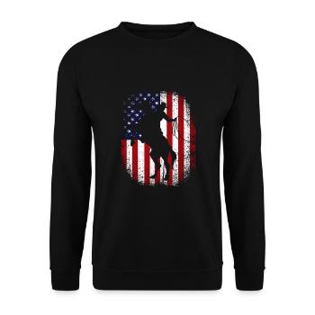 Rodeo - Unisex Sweatshirt - black - Front - Alina (178cm) & Michal (187cm)