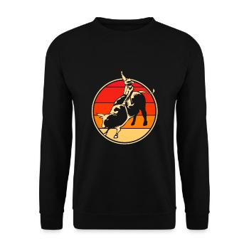 Rodeo - Unisex Sweatshirt - black - Front - Alina (178cm) & Michal (187cm)