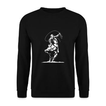 Rodeo - Unisex Sweatshirt - black - Front - Alina (178cm) & Michal (187cm)