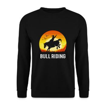 Rodeo - Unisex Sweatshirt - black - Front - Alina (178cm) & Michal (187cm)