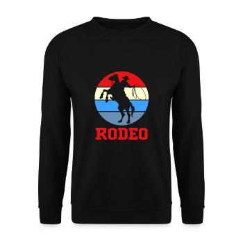 Rodeo - Unisex Sweatshirt - black - Front - Alina (178cm) & Michal (187cm)