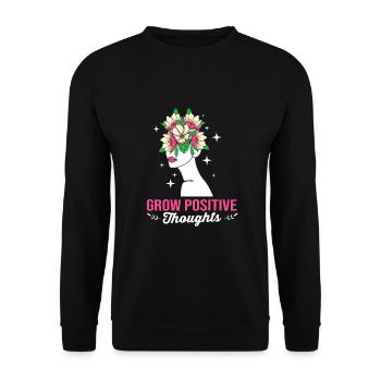Body Positivity Feminist Feminism Feminist - Unisex Sweatshirt - black - Front - Alina (178cm) & Michal (187cm)