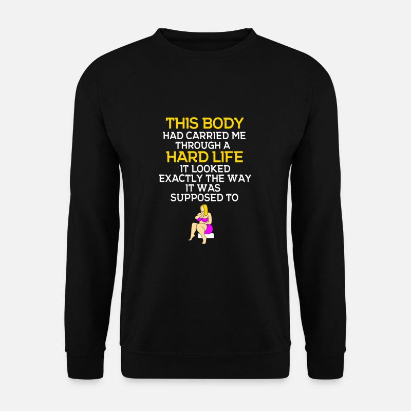 Body Positivity - Unisex Pullover - Schwarz