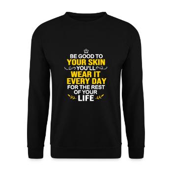 Body Positivity Feminist Feminism Feminist - Unisex Sweatshirt - black - Front - Alina (178cm) & Michal (187cm)