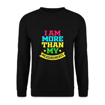 Body Positivity Feminist Feminism Feminist - Unisex Sweatshirt - black - Front - Alina (178cm) & Michal (187cm)
