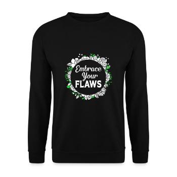 Body Positivity Feminist Feminism Feminist - Unisex Sweatshirt - black - Front - Alina (178cm) & Michal (187cm)