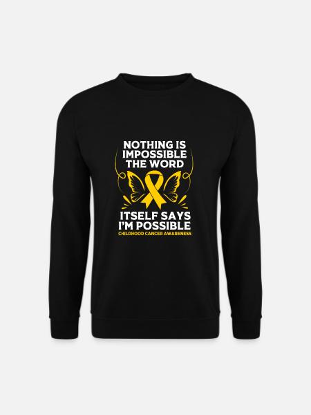 Krebs Kind Krebs-Überlebender - Unisex Pullover - Schwarz