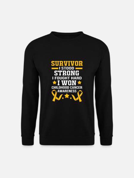 Krebs Kind Krebs-Überlebender - Unisex Pullover - Schwarz