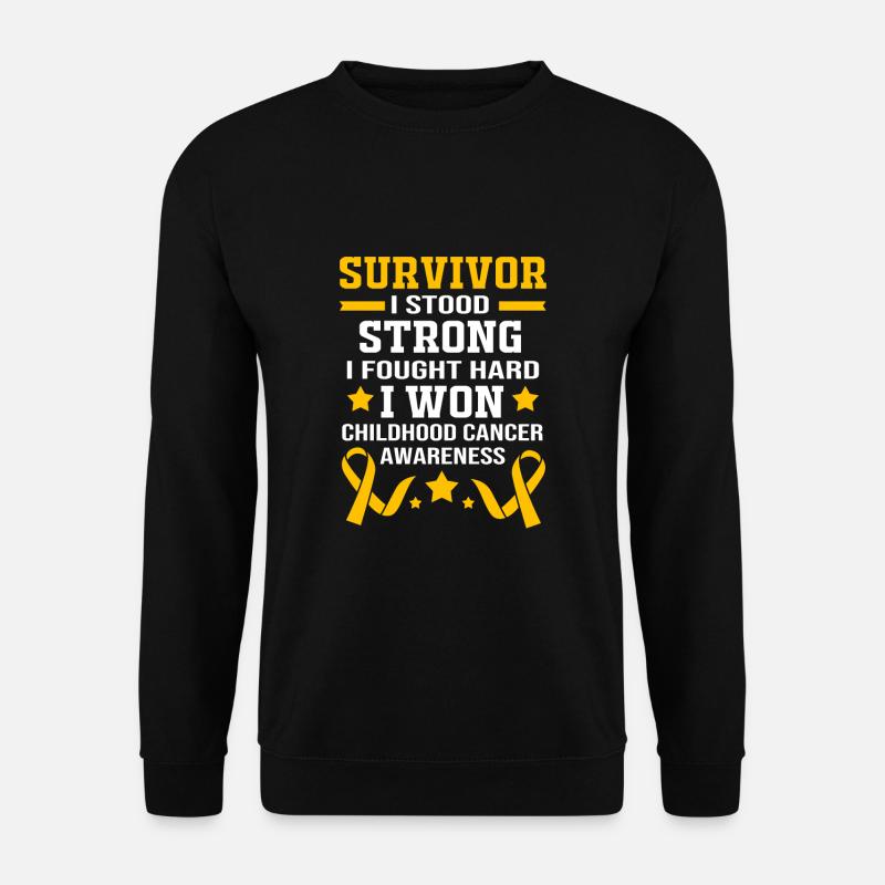 Krebs Kind Krebs-Überlebender - Unisex Pullover - Schwarz