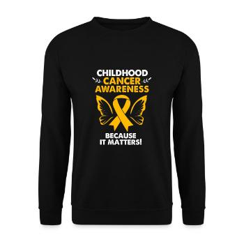 Krebs Kind Krebs-Überlebender - Unisex Pullover - Schwarz - Vorne - Alina (178cm) & Michal (187cm)