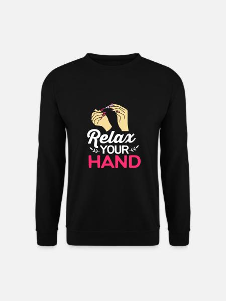 Nail Designer Nail Cosmetics Beautician - Unisex Sweatshirt - black