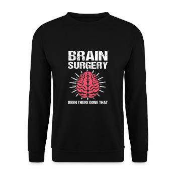 Hirntumor Tumor Gehirn Krebs-Überlebender - Unisex Pullover - Schwarz - Vorne - Alina (178cm) & Michal (187cm)