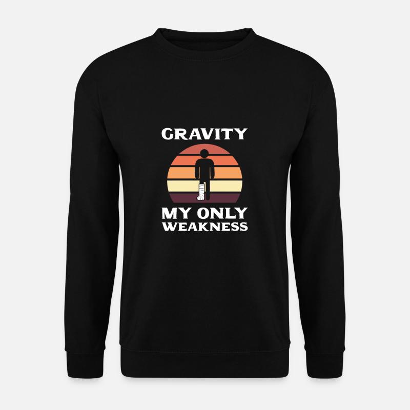 Gebrochenes Bein - Unisex Pullover - Schwarz