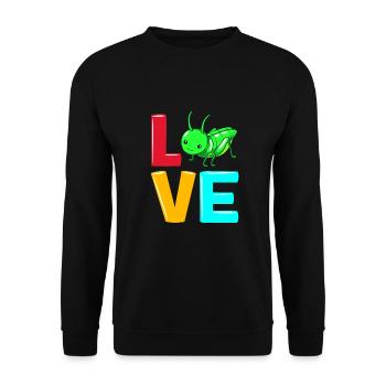 Grasshopper - Unisex Sweatshirt - black - Front - Alina (178cm) & Michal (187cm)