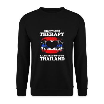 Thailand - Unisex Pullover - Schwarz - Vorne - Alina (178cm) & Michal (187cm)