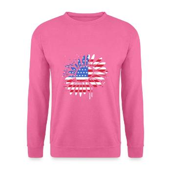 Vierter Juli Nationalfarben Nationalfeiertag USA - Unisex Pullover - Pink - Vorne