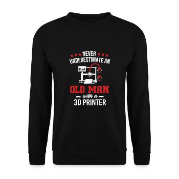 3D Printing Printing Prototype - Unisex Sweatshirt - black - Front - Alina (178cm) & Michal (187cm)
