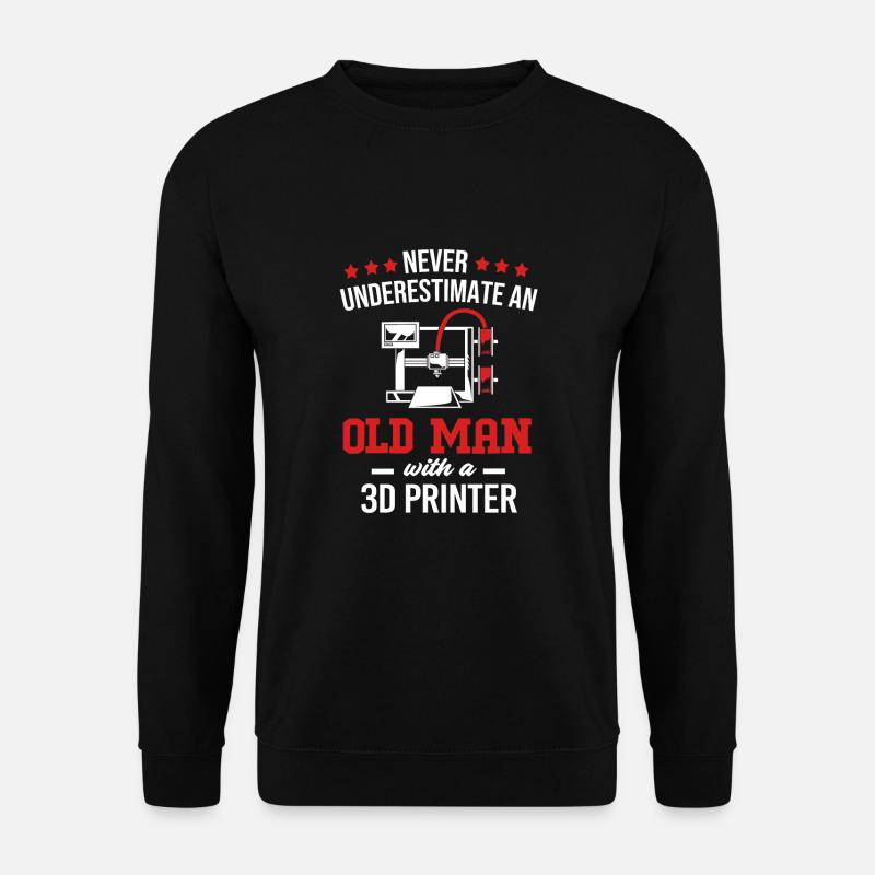 3D Druck Drucken Prototyp - Unisex Pullover - Schwarz