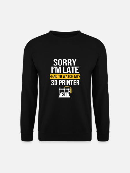 Impression 3D - Sweat-shirt Unisexe - noir