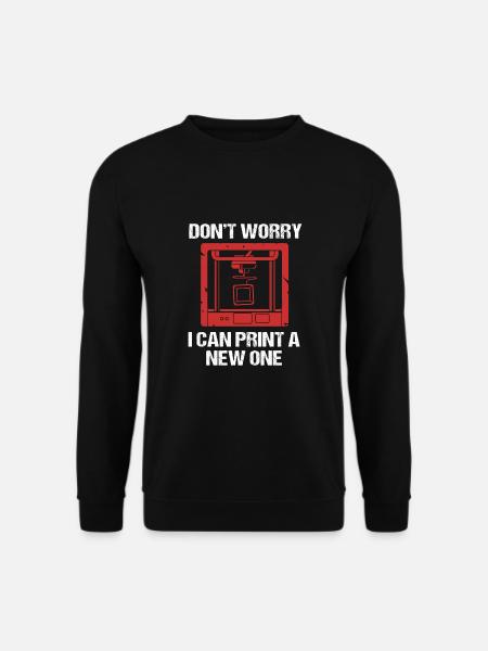 Impression 3D - Sweat-shirt Unisexe - noir