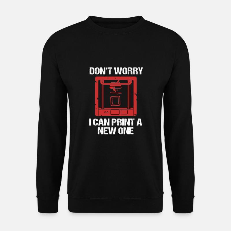 Impression 3D - Sweat-shirt Unisexe - noir