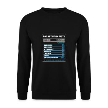 Dad Joke Father's Day Funny Sayings - Unisex Sweatshirt - black - Front - Alina (178cm) & Michal (187cm)