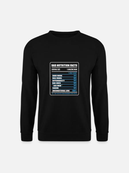 Dad Joke Vatertag Witzige Sprüche - Unisex Pullover - Schwarz