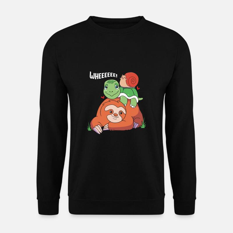 Faultier - Unisex Pullover - Schwarz