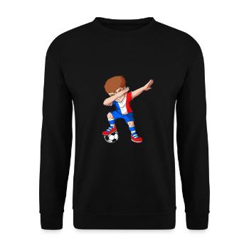 Frankreich Fußball - Unisex Pullover - Schwarz - Vorne - Alina (178cm) & Michal (187cm)