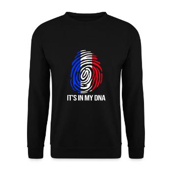 Frankreich - Unisex Pullover - Schwarz - Vorne - Alina (178cm) & Michal (187cm)
