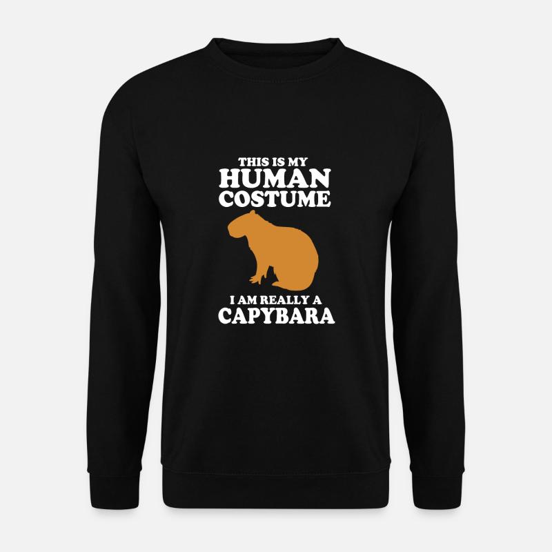 Capybara Costume - Unisex Sweatshirt - black