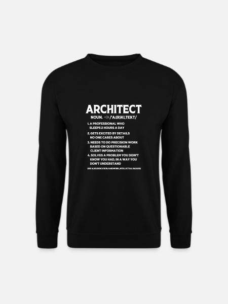 Architecte Architecture - Sweat-shirt Unisexe - noir