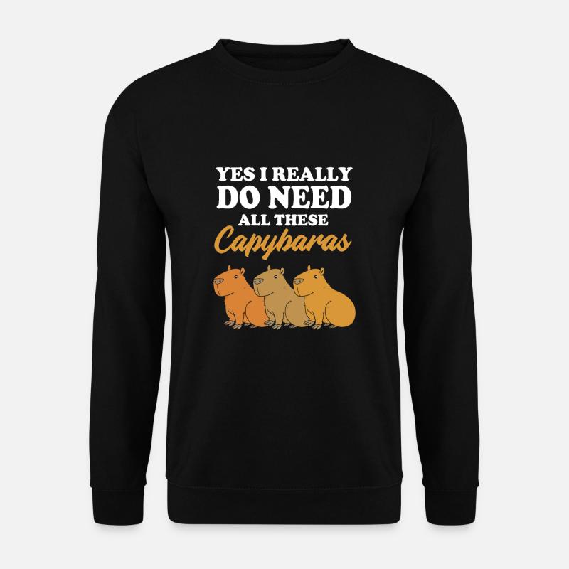 Capybara - Sweat-shirt Unisexe - noir