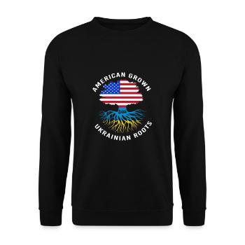 Ukraine - Unisex Sweatshirt - black - Front - Alina (178cm) & Michal (187cm)