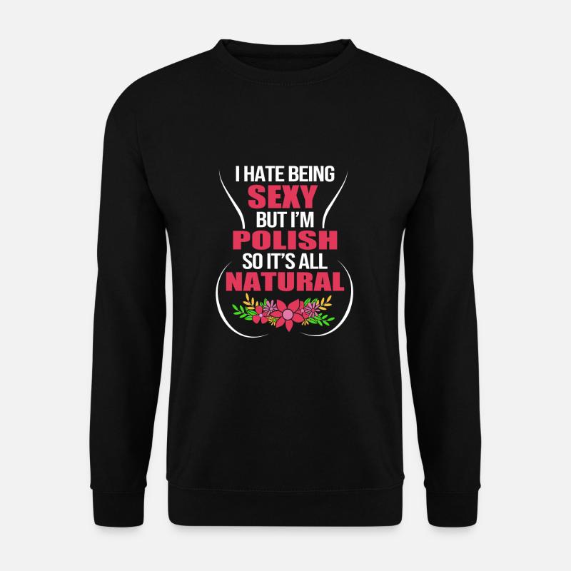 Polen Polnisch - Unisex Pullover - Schwarz