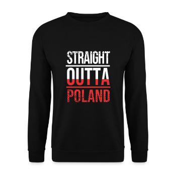 Poland Polish - Unisex Sweatshirt - black - Front - Alina (178cm) & Michal (187cm)