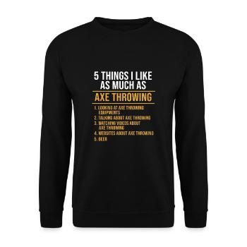 Axt - Unisex Pullover - Schwarz - Vorne - Alina (178cm) & Michal (187cm)