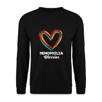 Hémophilie Hémophilie Hémophilie - Sweat-shirt Unisexe - noir - Devant - Alina (178cm) & Michal (187cm)
