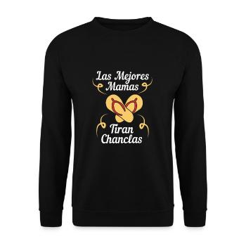 Latina Mom - Unisex Sweatshirt - black - Front - Alina (178cm) & Michal (187cm)