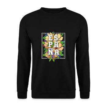 Spain Spanish - Unisex Sweatshirt - black - Front - Alina (178cm) & Michal (187cm)