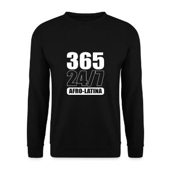 Afro Latina - Unisex Sweatshirt - black - Front - Alina (178cm) & Michal (187cm)