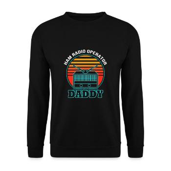 Amateur Radio Radio Antenna - Unisex Sweatshirt - black - Front - Alina (178cm) & Michal (187cm)